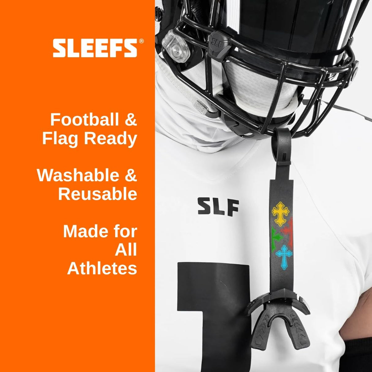 Football Mouthguard with Strap - Impact Protection for Contact Sports