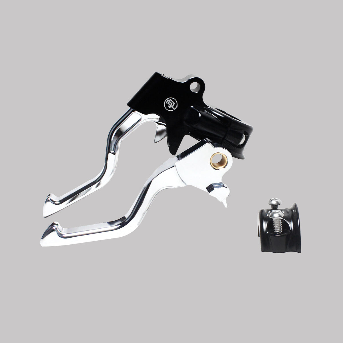 Chrome Clutch Brake Control Levers Kit for Harley Dyna 96-17, Softail, Touring