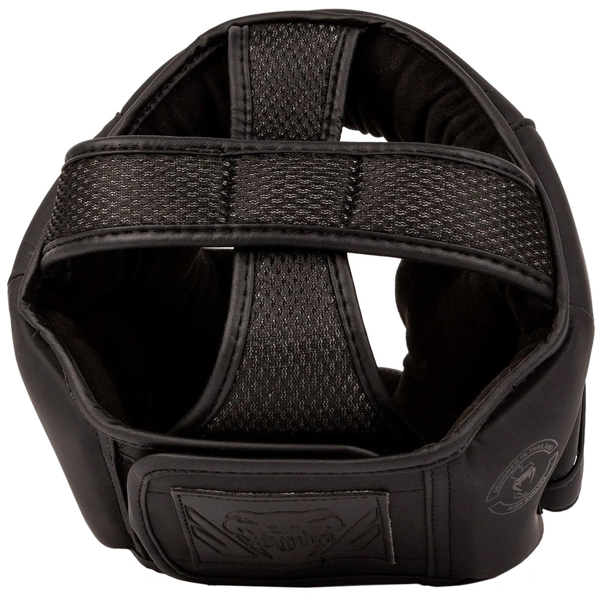 Kids Boxing Headgear Training Helmet Black/Black Adjustable Fit