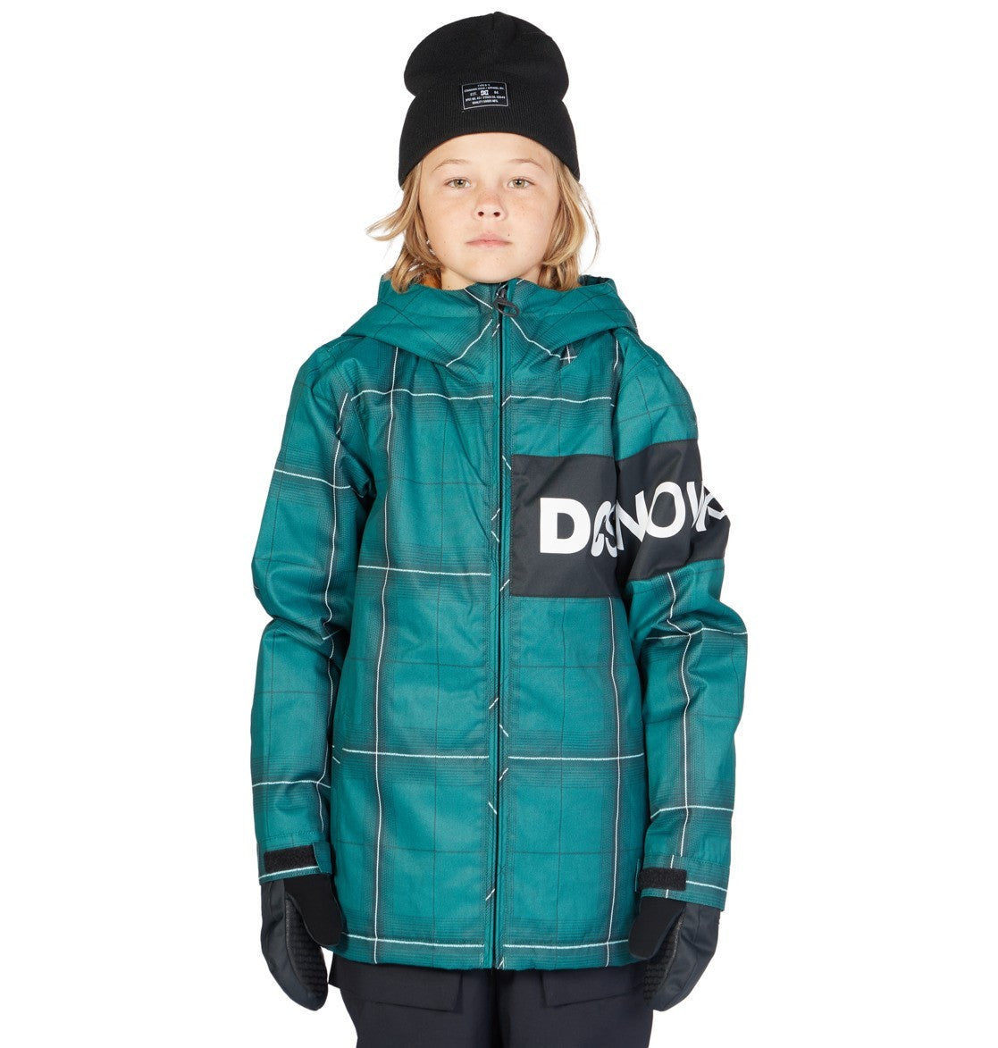 Youth Snowboard Jacket with Waterproof and Breathable Features - Plaid Botanical Garden, Medium (12)
