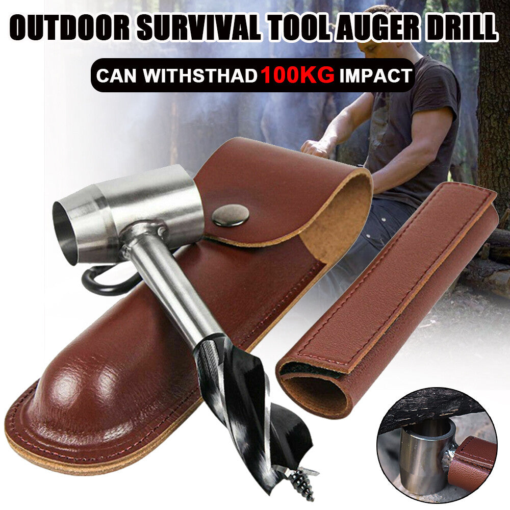 Outdoor Hand Drill Auger Wrench for Camping Bushcraft Survival Gear