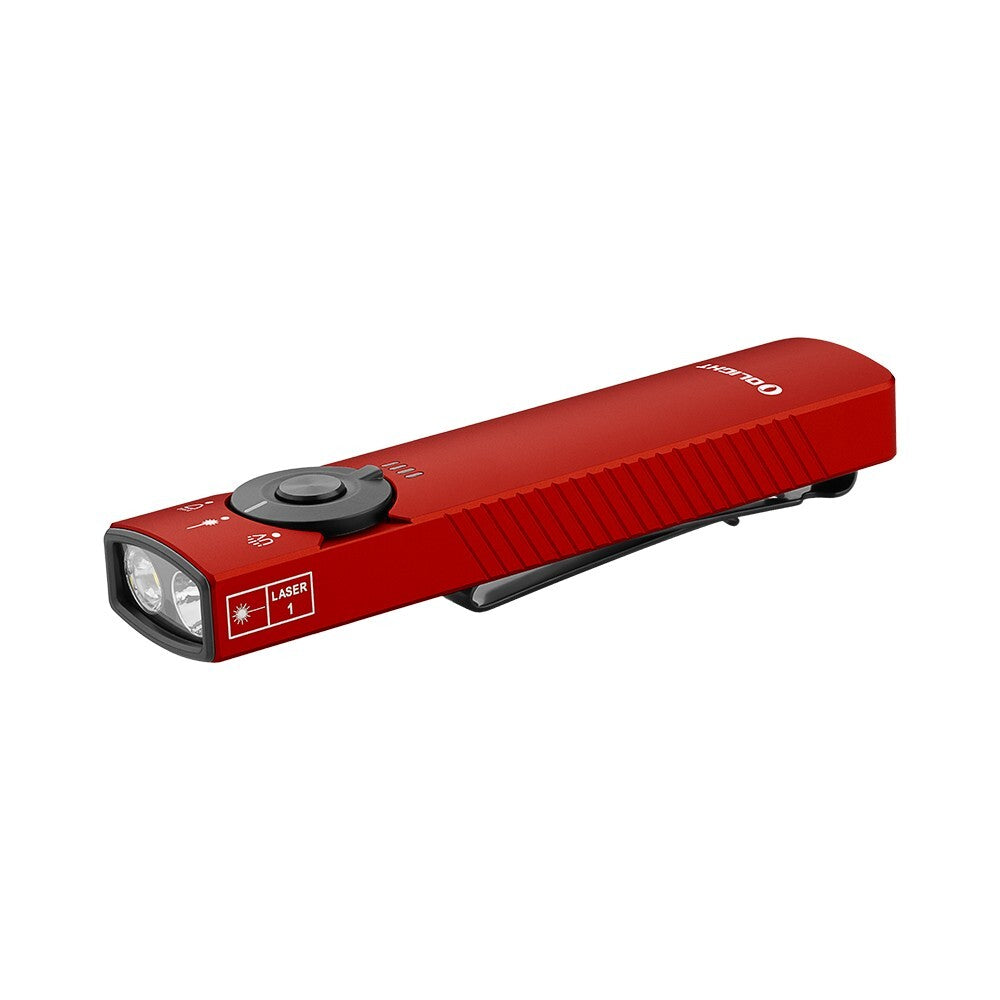 EDC Clip-On Flashlight with Red, Flood, and Spot Modes - 1300 Lumens