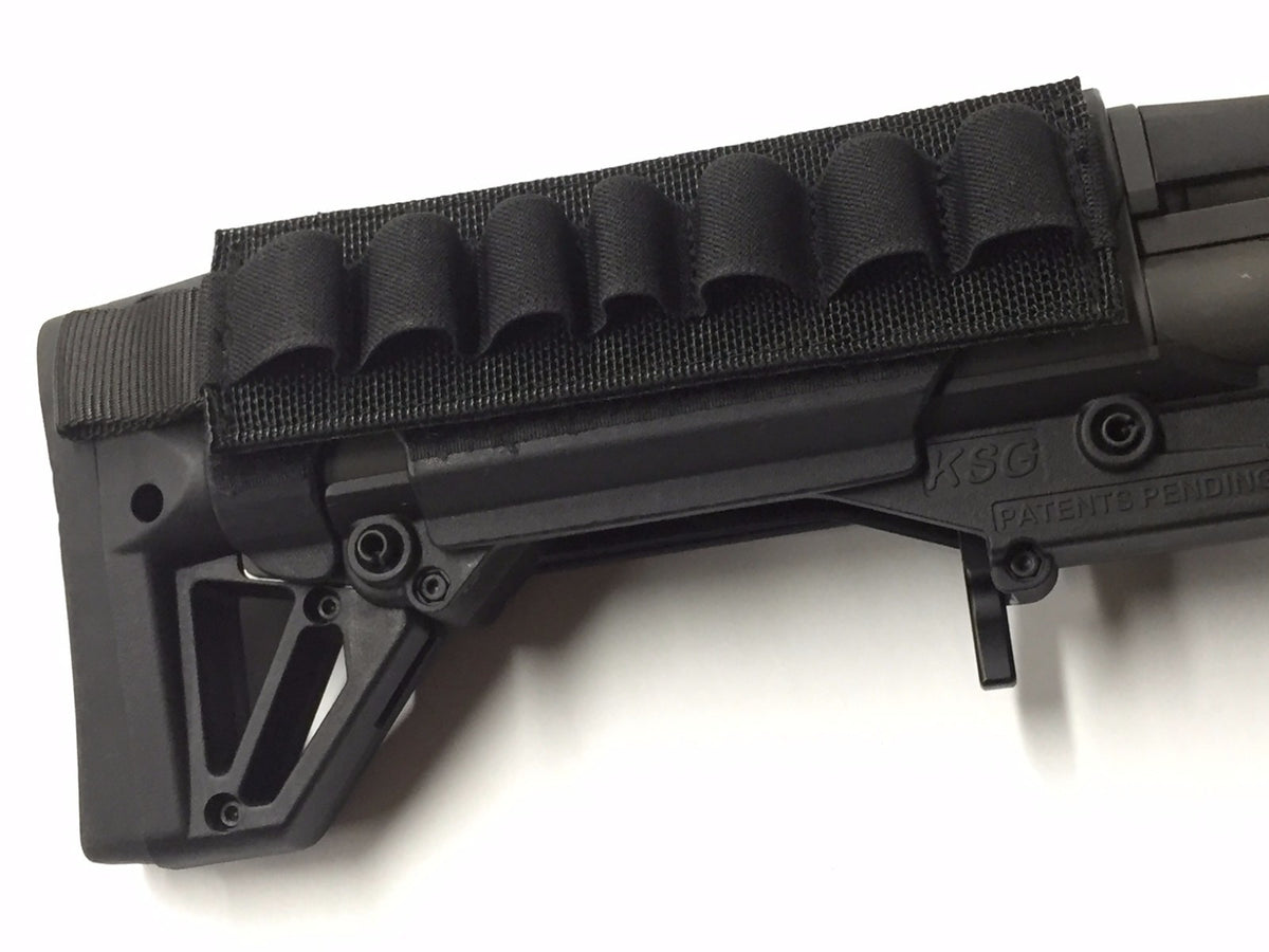 KSG Shotgun Cheek Rest & Nylon Shell Holder Combo - Snap-On, USA Made