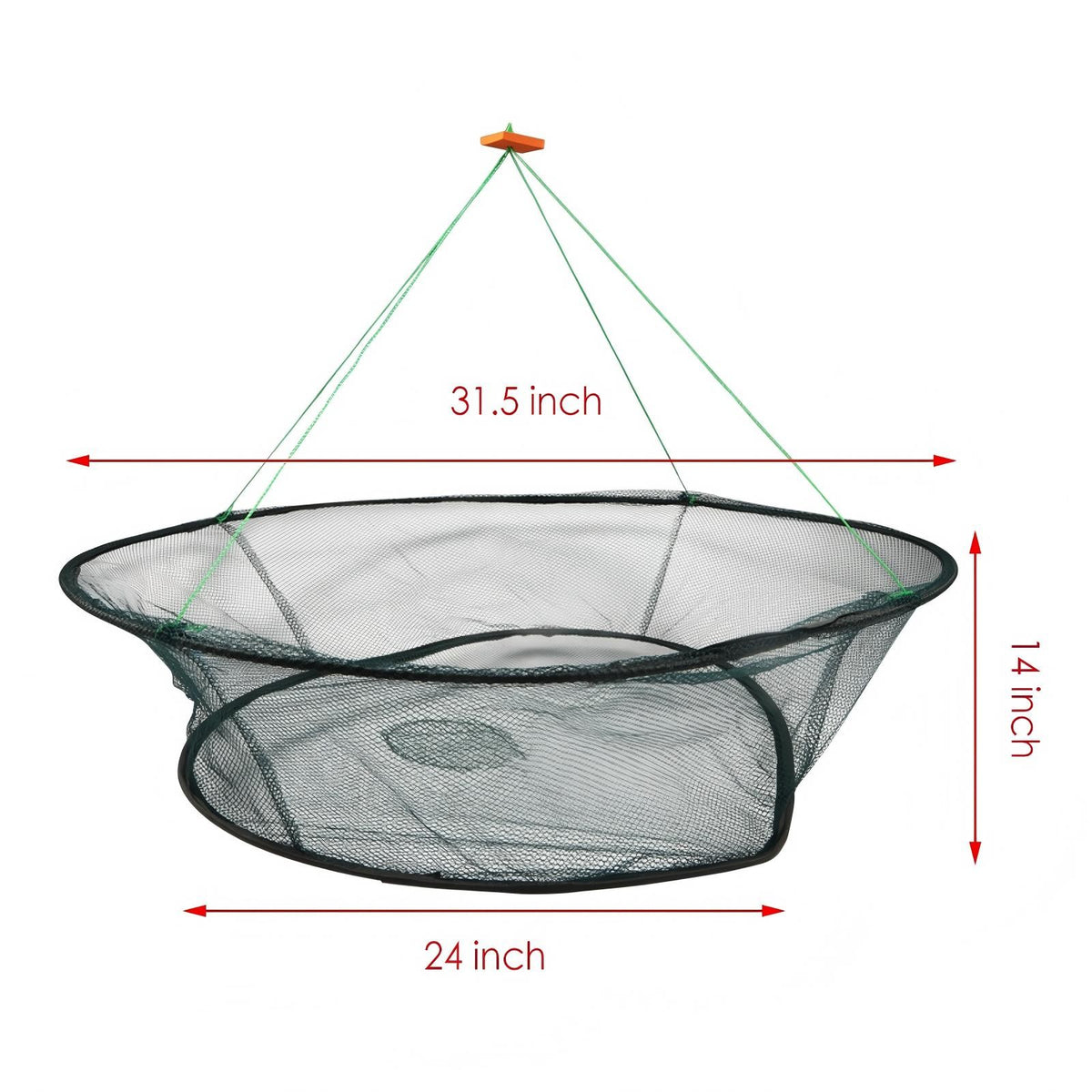 Foldable Fishing Bait Trap Mesh Net Cage for Crab Shrimp Minnow Crayfish