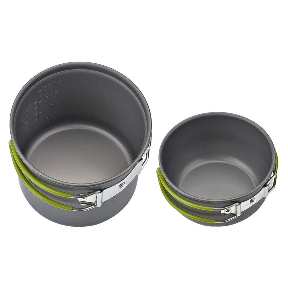 Portable Camping Gas Stove and Cookware Set - Lightweight Outdoor Hiking
