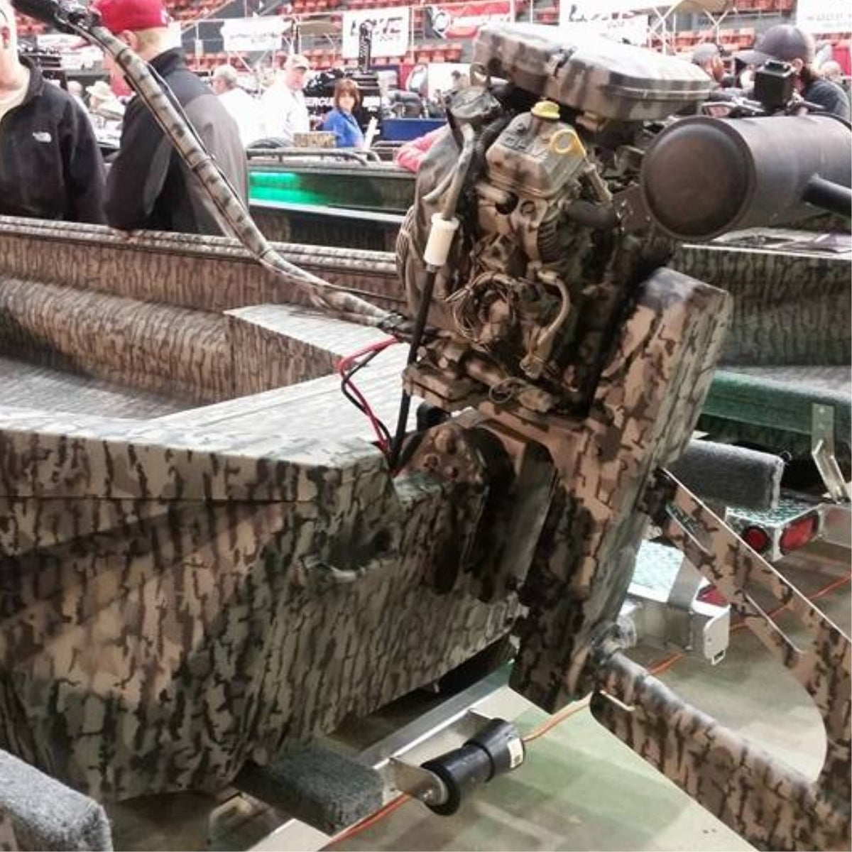Duck Boat Camo Stencil Kit 28x28 Inches - Waterproof HD Timber Pattern