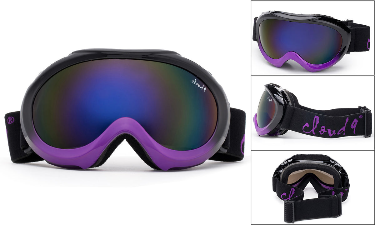 Kids Snow Ski Goggles Dual Lens Youth Ski Goggle with Pouch - Multiple Colors