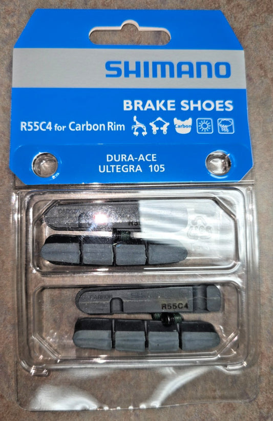 Shimano R55C4 Carbon Rim Brake Pads for Dura-Ace Ultegra 105 Road Bikes