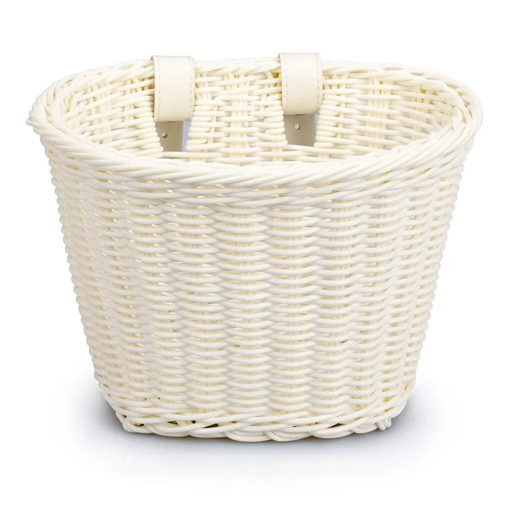 Children's Bicycle Front Handlebar Woven Basket Waterproof Storage