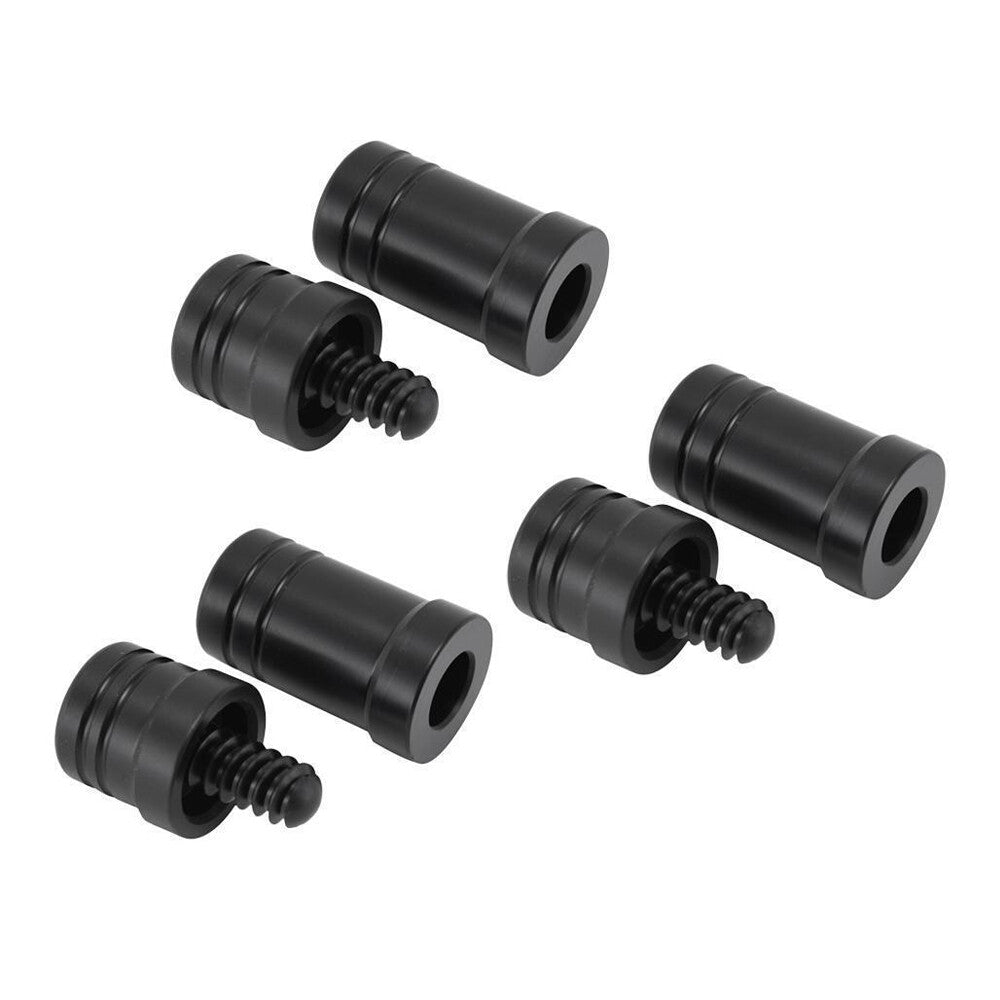 Joint Protectors for Billiard Cues – 3/8 x 10, 5/16 x 14, 5/16 x 18 Sets (Black)