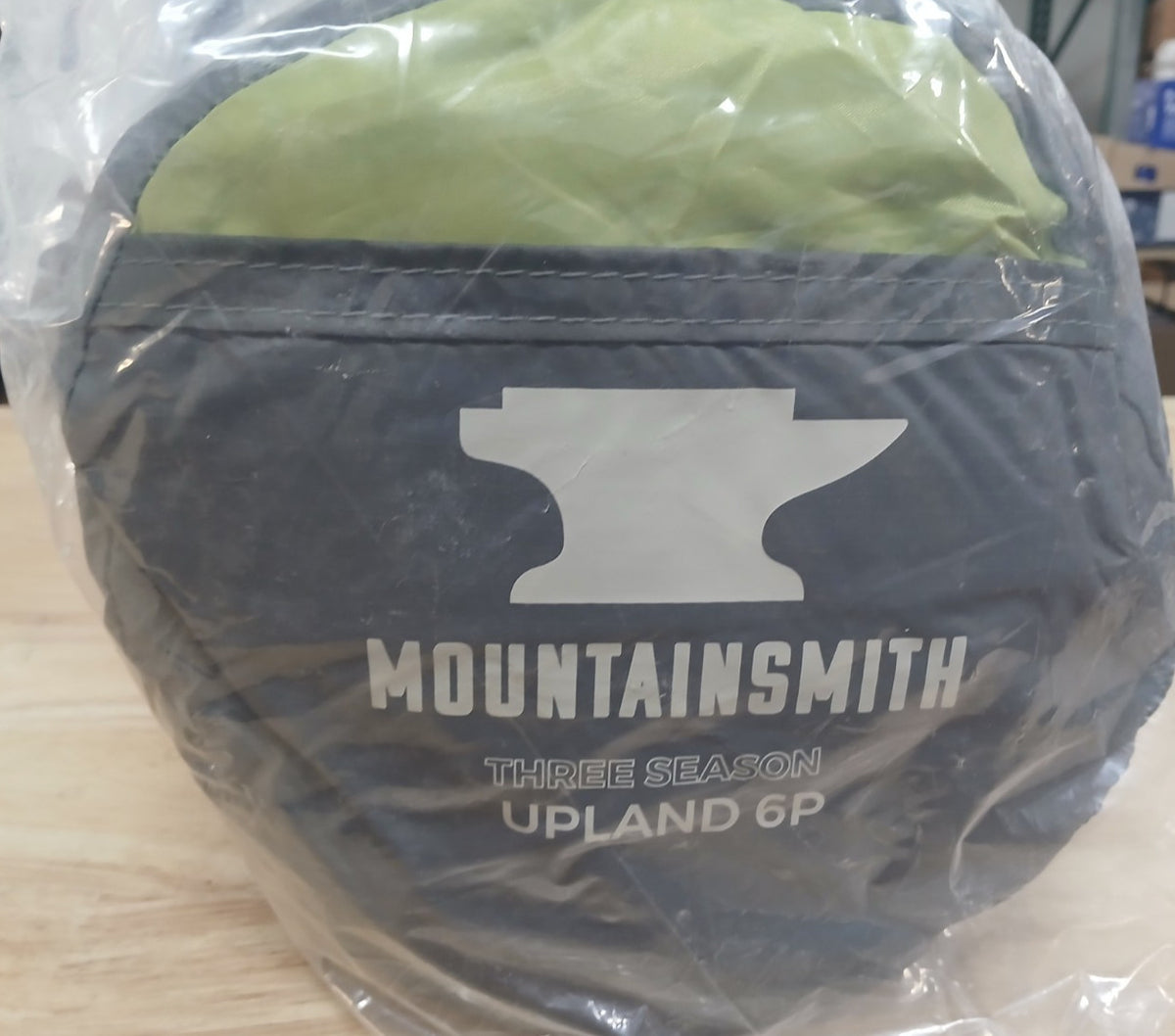 6-Person Camping Tent Gray Green 3-Season Family Shelter with Mesh Walls