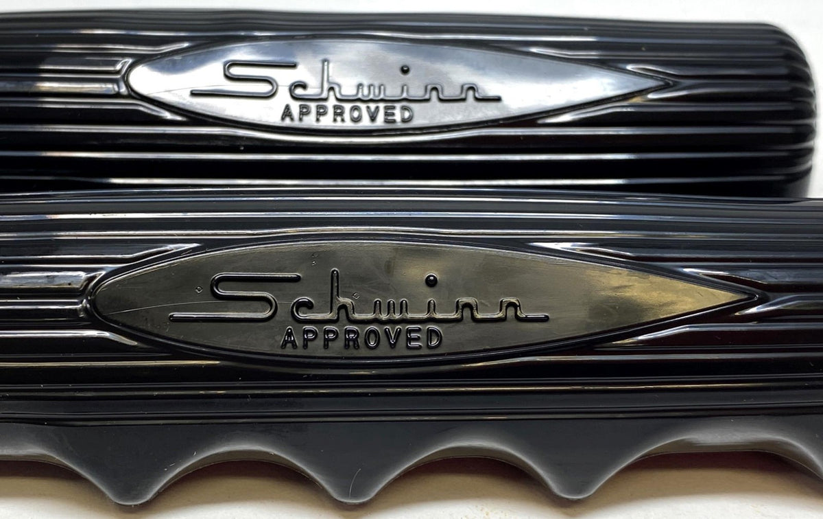 Schwinn Bicycle Handlebar Grips - Slimline Black & Ghost Grey for Cruiser Bikes
