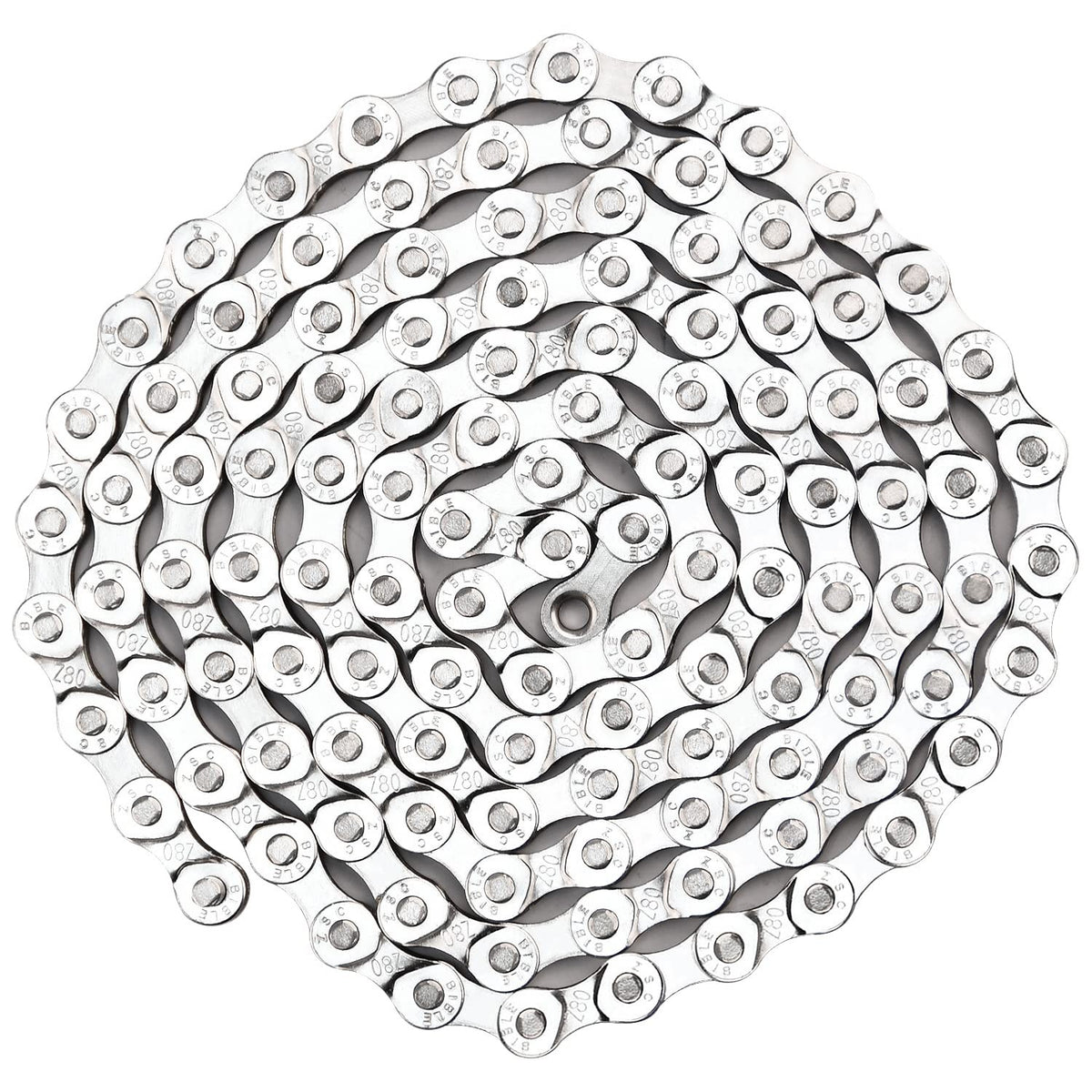 6/7/8 Speed Bike Chain for Road and Mountain Cycling - Durable Silver Chain