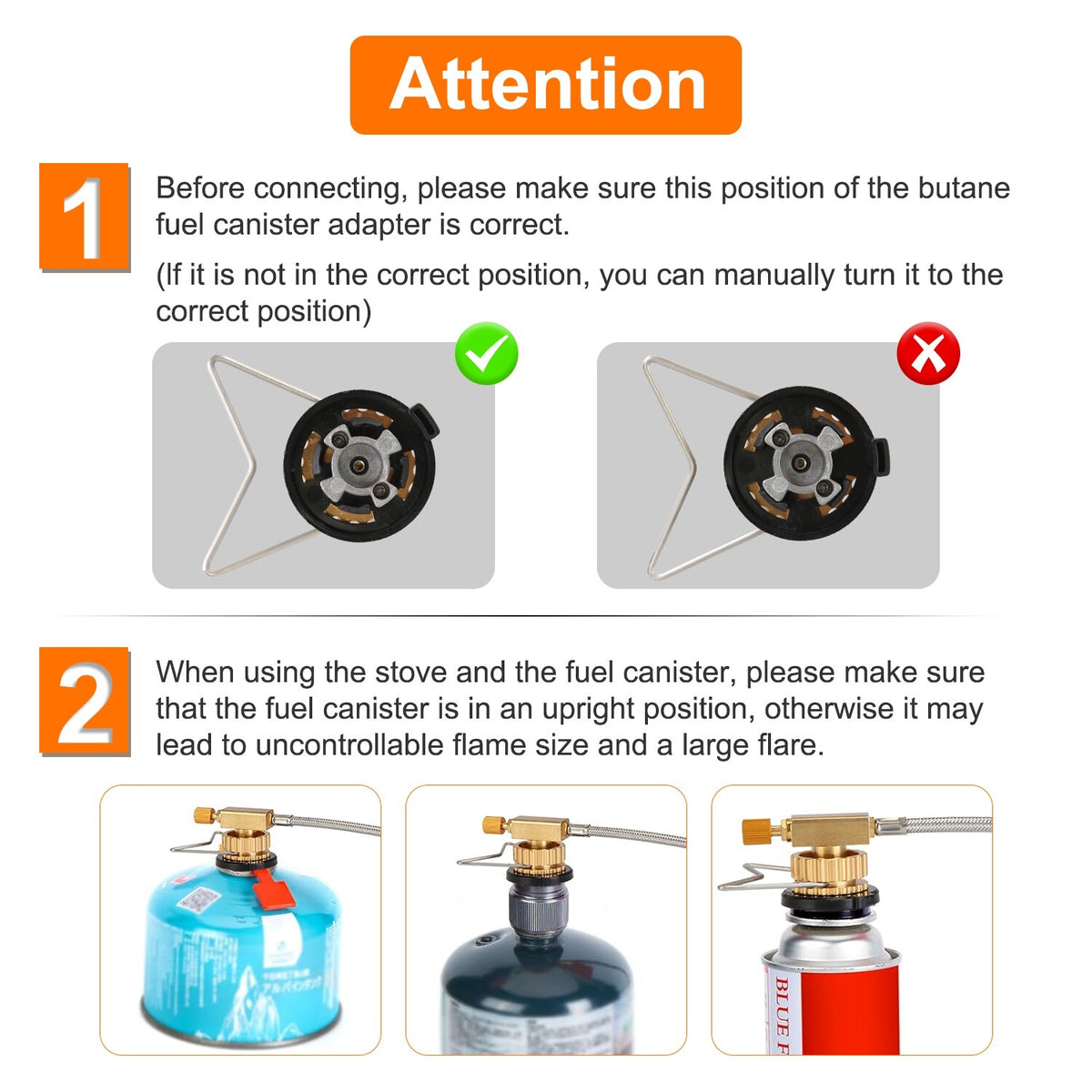 Portable Camping Gas Stove with Carry Bag 12000W Backpacking Cooker