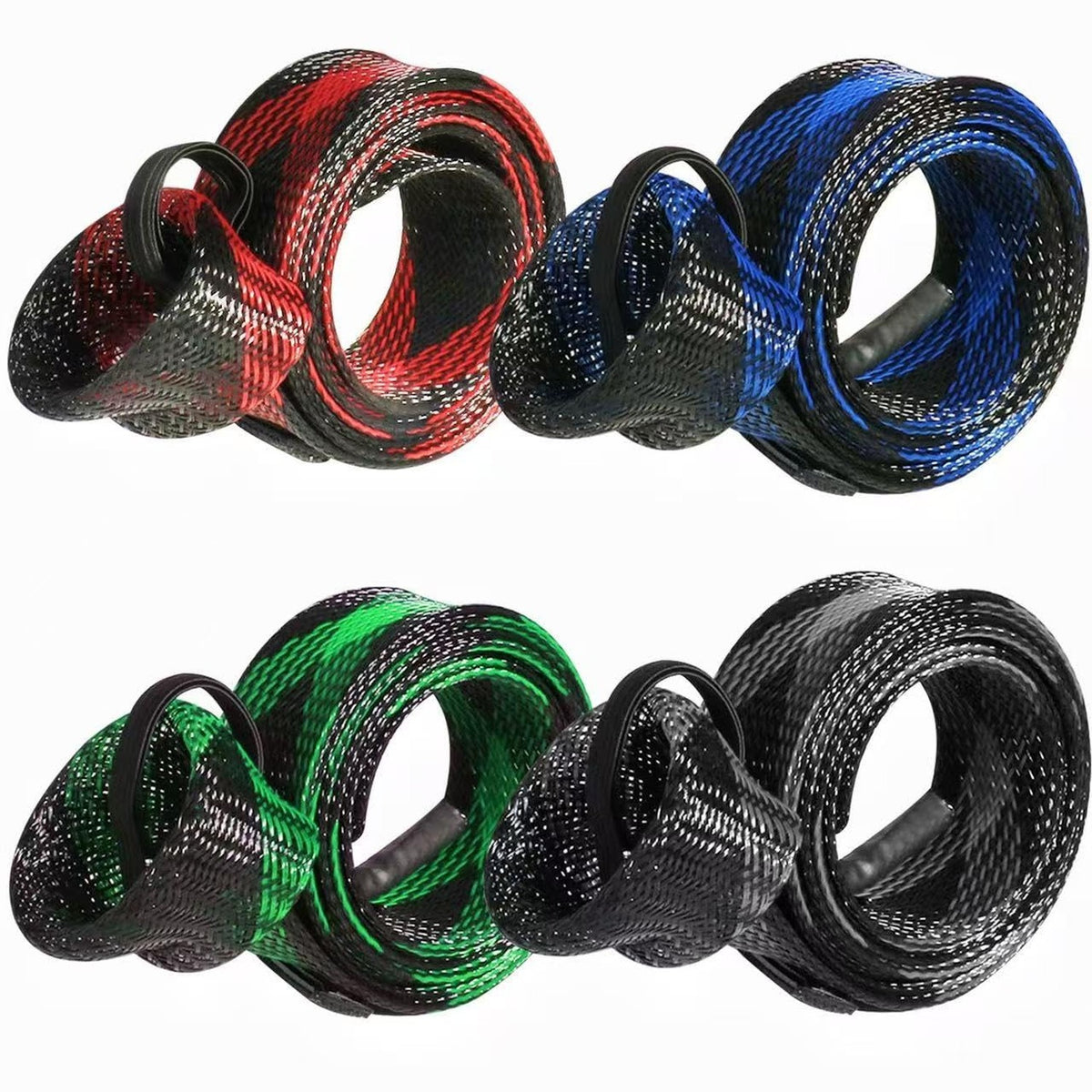 Fishing Rod Sleeve 4-Pack for Poles - Rod Socks & Covers for Spinning & Casting