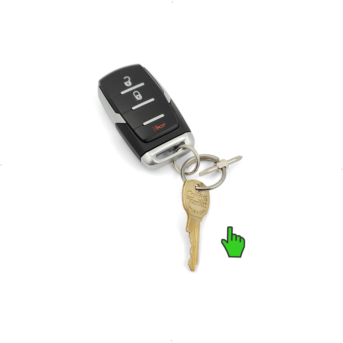 Mini Keychain Screwdriver with Phillips & Flat Head - Portable EDC Tool