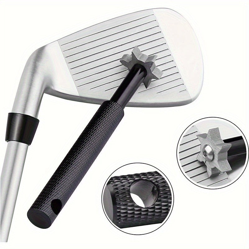 Golf Club Groove Sharpener Tool for U and V Grooves - Durable Steel, 1-2 Pack