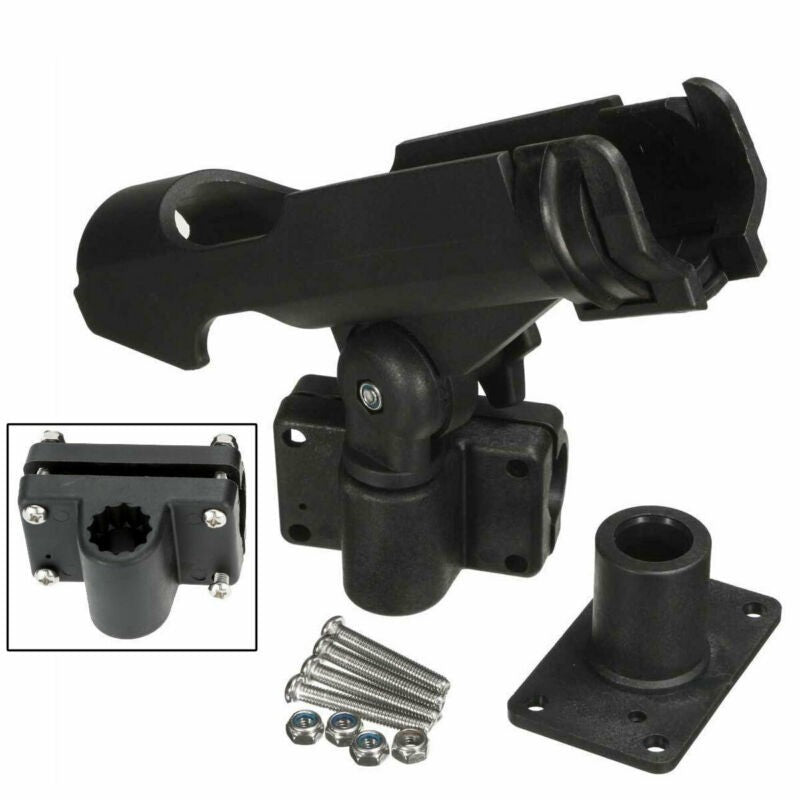 4PCS Adjustable Boat Fishing Rod Holders for Kayak & Boat Side Rail Mount
