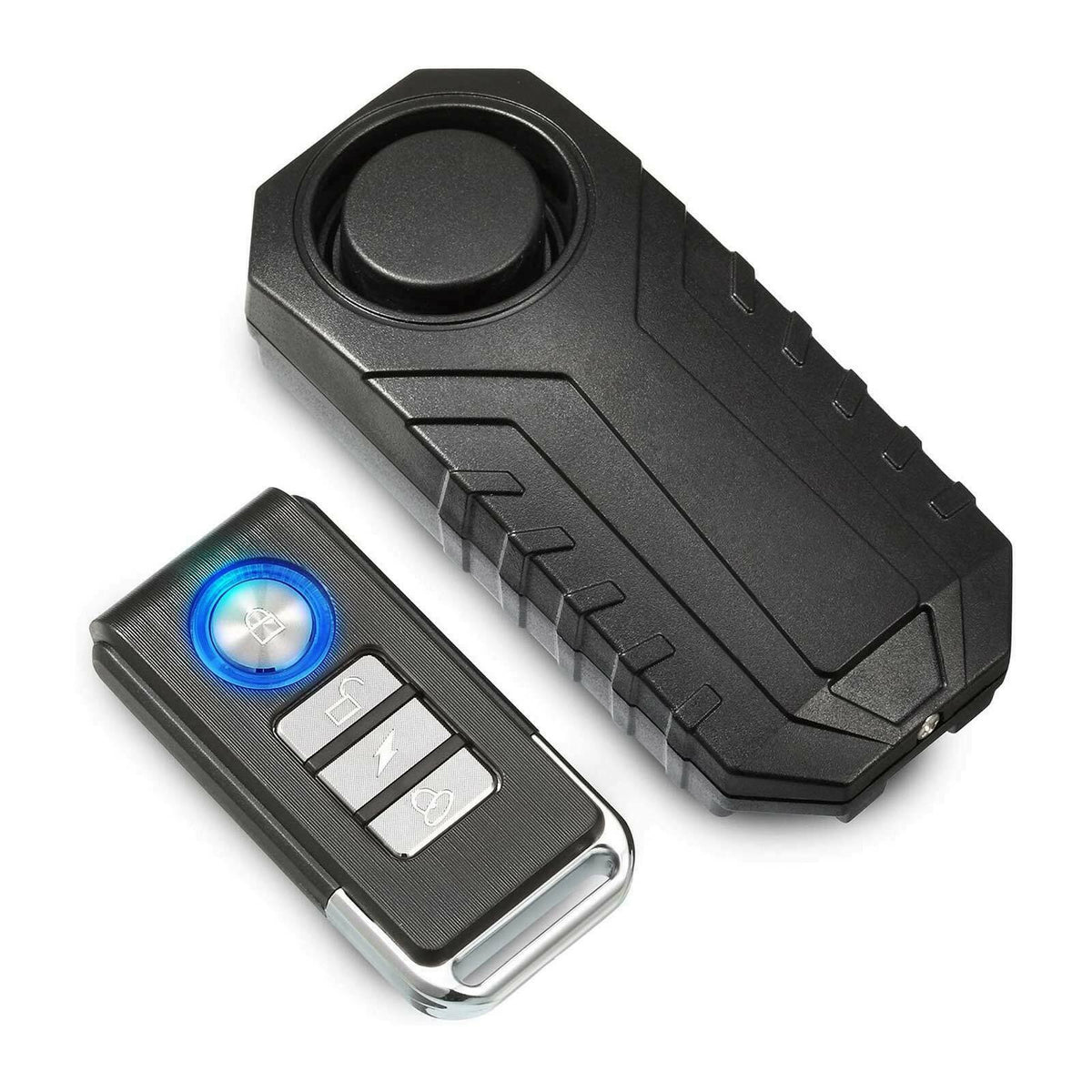 Wireless Bike Alarm with 113dB Loud Siren, Vibration Sensor & Remote Control
