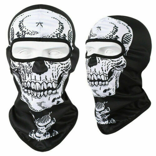 Unisex Skull Ski Mask Balaclava Ghost Bandana Full Face Mask for Outdoor Activities