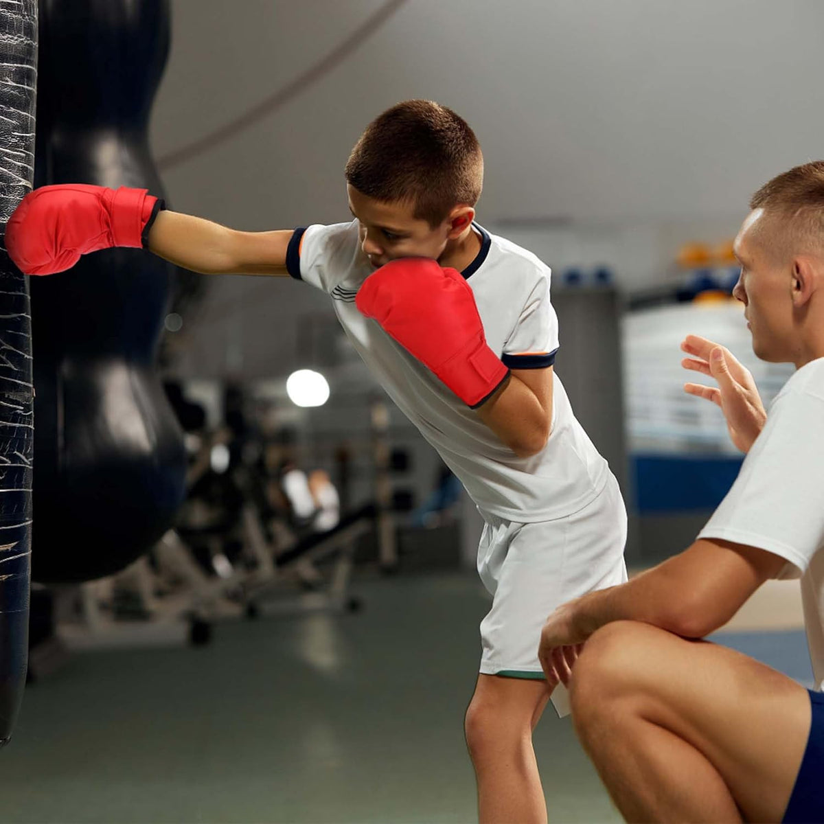 Kids & Beginner Boxing Gloves 8oz-12oz with Soft Padding, Adjustable Fit