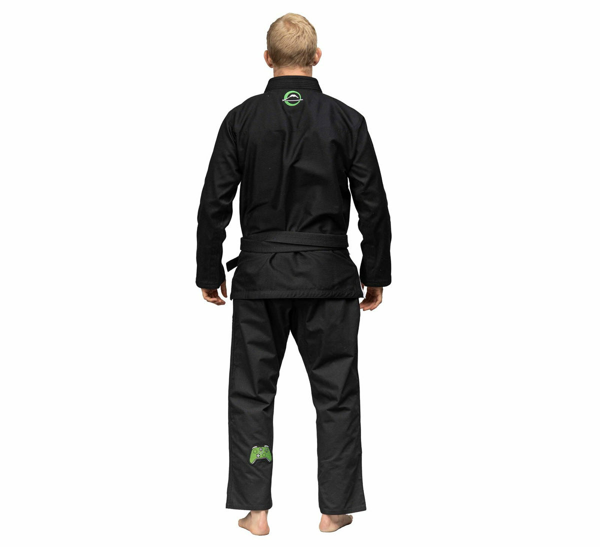 Lightweight Mens Jiu-Jitsu Gi - Gamer Series, Black & Green - Fuji Suparaito