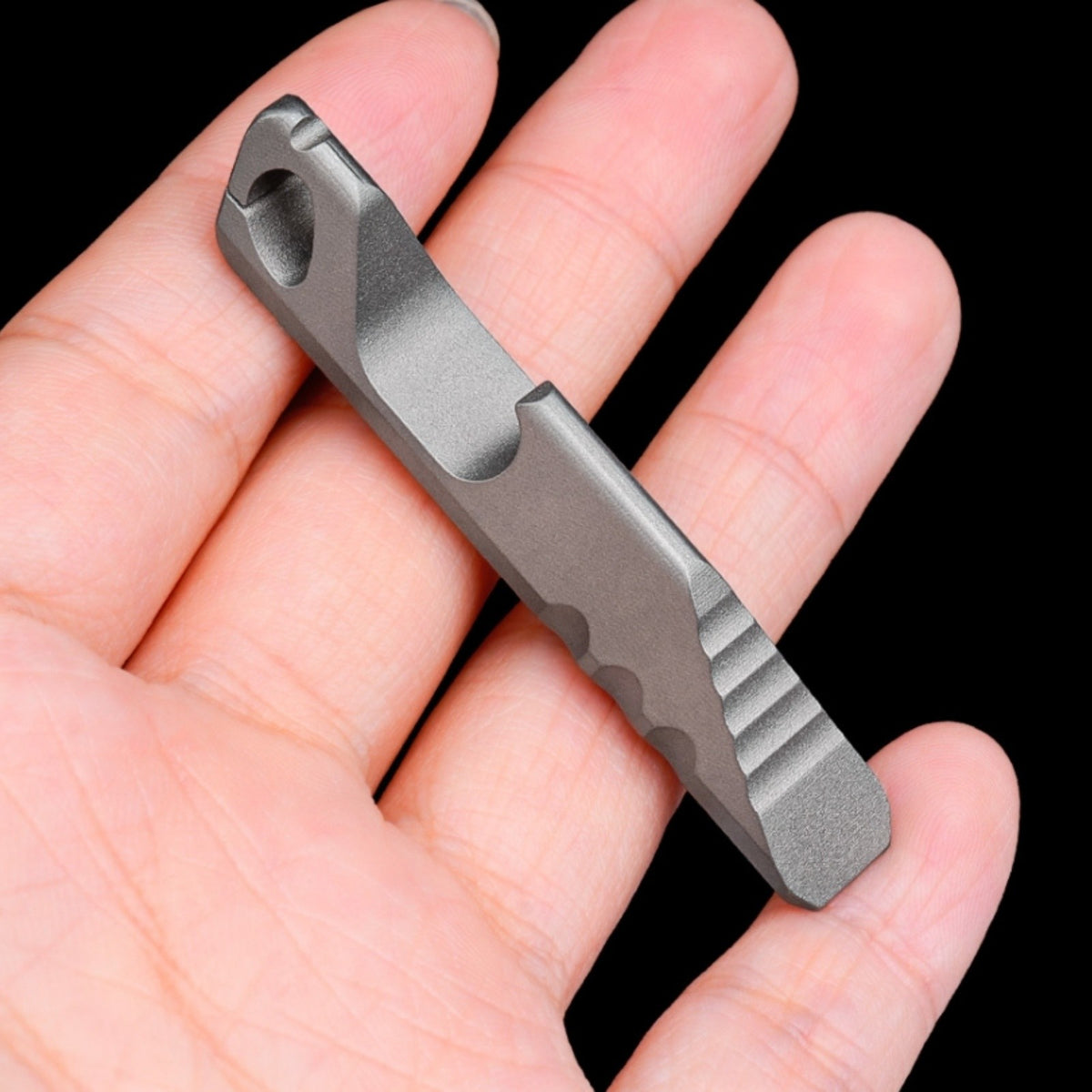 Titanium Alloy Mini Pry Bar Keychain Multi Tool with Bottle Opener