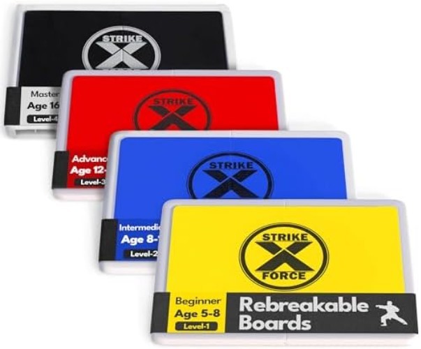Rebreakable Martial Arts Breaking Board – 4 Color Levels for Kids & Adults