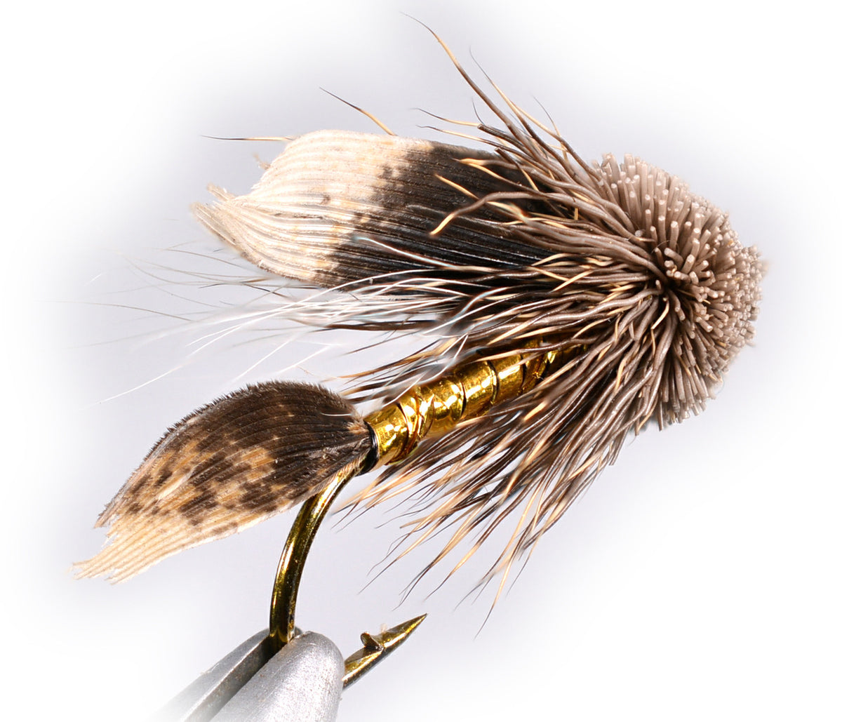 Fly Fishing Streamer Flies - Muddler Minnow Pattern, Assorted Sizes - 1 Dozen