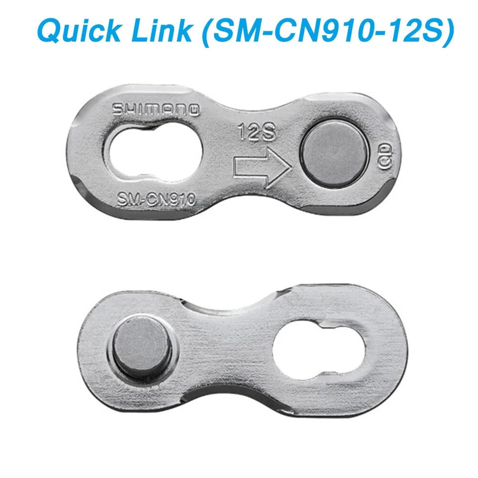 12-Speed Bicycle Chain with Quick Link for MTB & E-Bikes - 126 Links