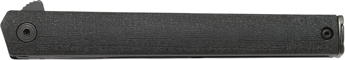 CRKT CEO Flipper Folding Knife Black Plain Edge with Liner Lock
