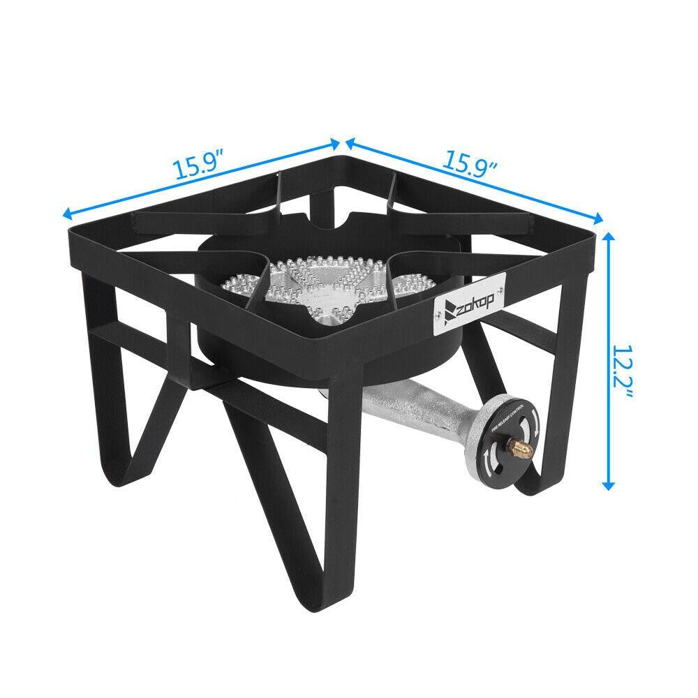 200,000 BTU Heavy Duty Propane Gas Burner for Outdoor Cooking Camping BBQ