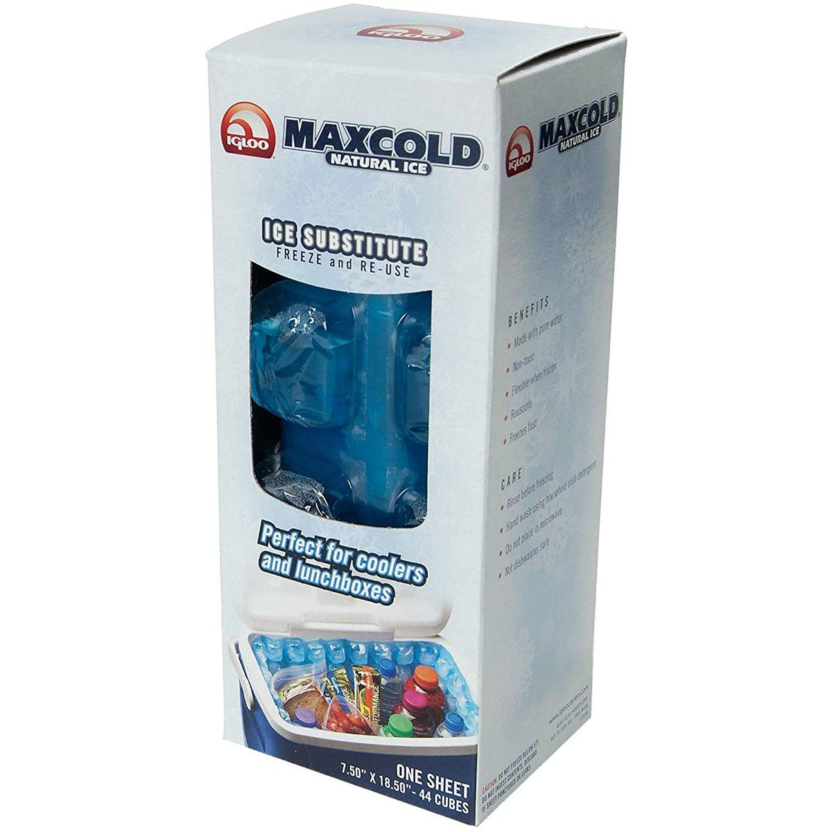 IGLOO MaxCold 44-Cube Natural Ice Sheet - Blue for Coolers & Chilling