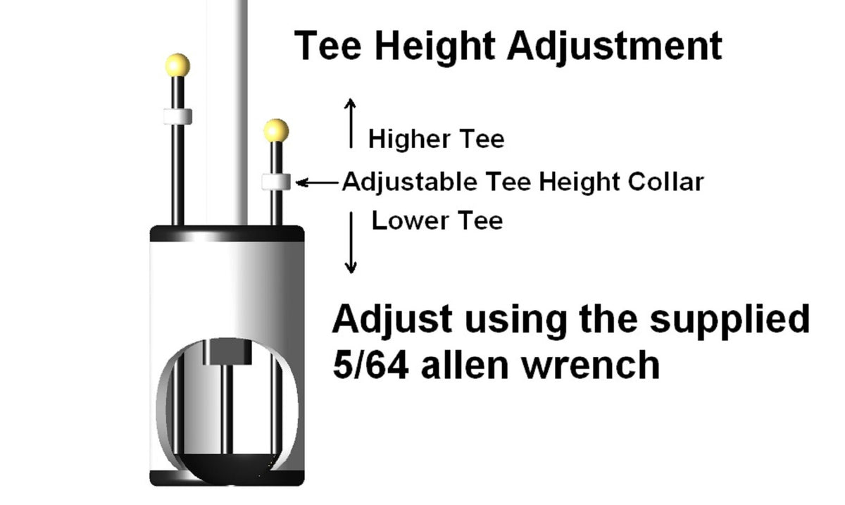 Golf Tee Height Device with Magnetic Probes – Perfect Tee Placement
