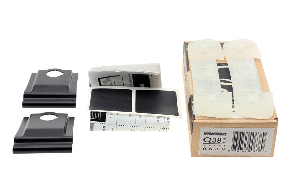 Yakima Q38 Q Tower Clips with Rubber & Vinyl Pads for Roof Rack - 2 Pieces