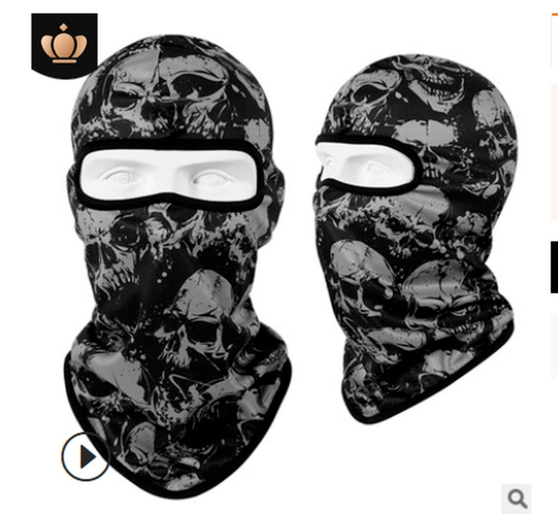Unisex Full Face Skull Mask Balaclava for Motorcycle & Outdoor Sports
