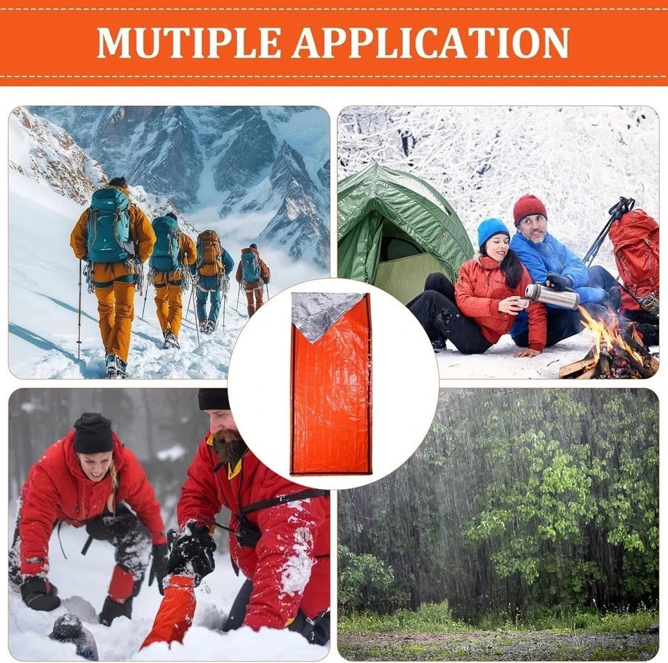 3-Pack Emergency Survival Sleeping Bags Waterproof Thermal Heat Retention