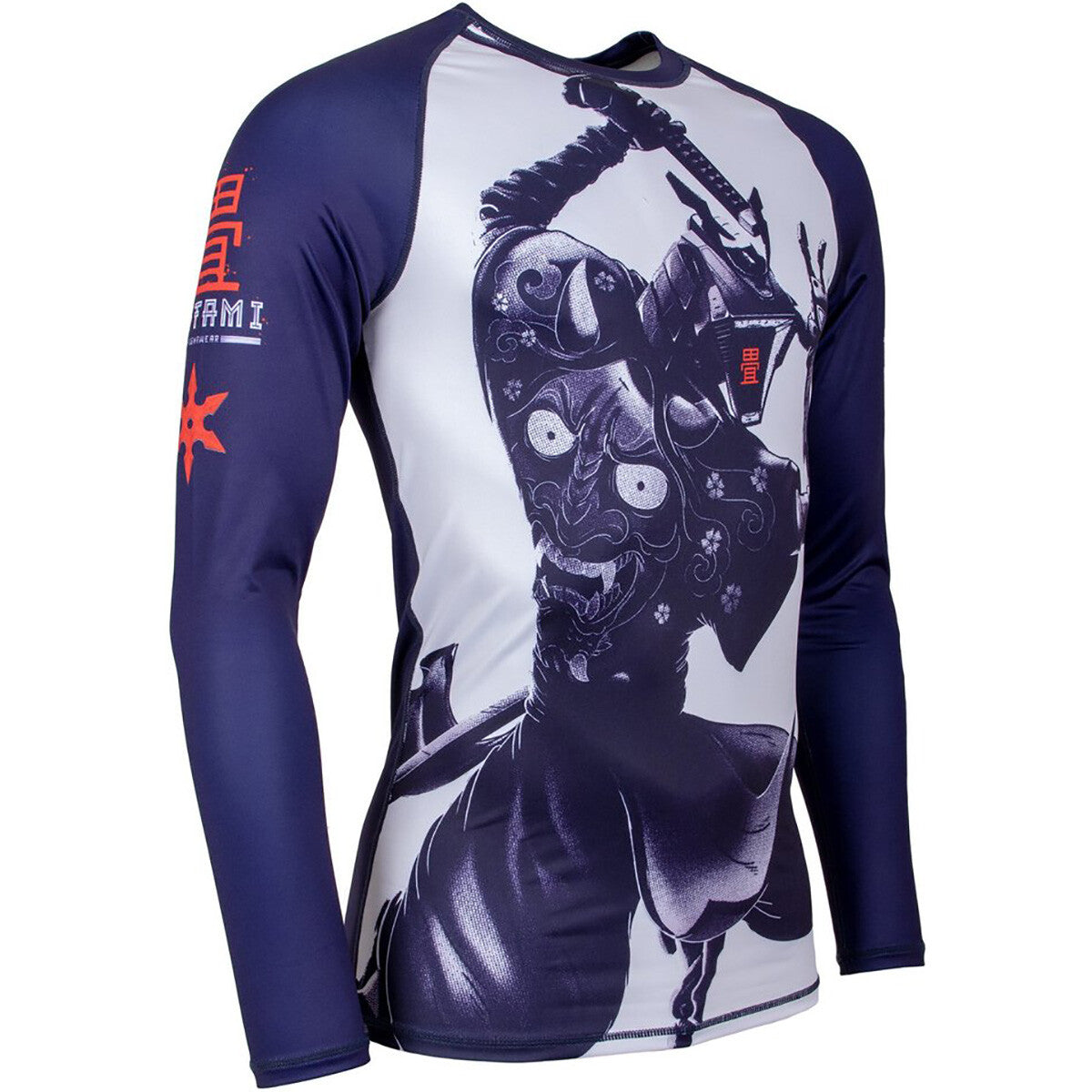 Long Sleeve BJJ Rashguard for Martial Arts Training - Samurai 2099