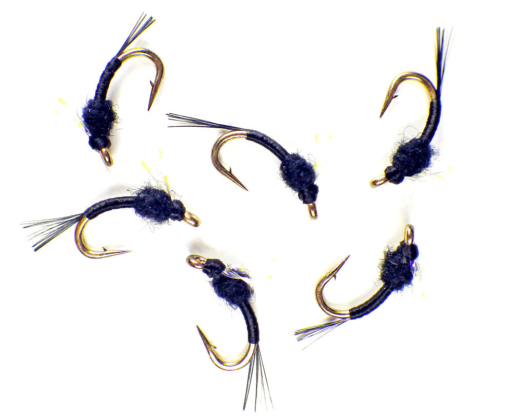 Premium Trout Fly Fishing Flies - UV Black Nymph Emergers, Guide Flies