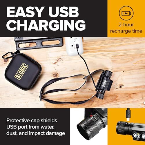 Rechargeable LED Headlamp 1000 Lumens Waterproof Outdoor Hiking Light