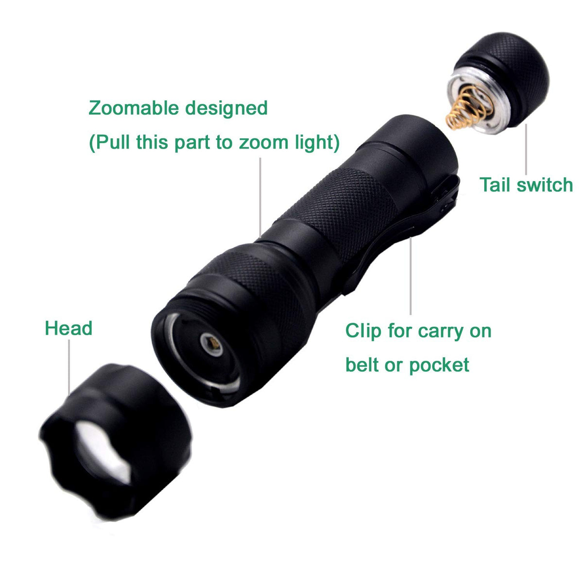940nm Infrared IR Flashlight for Night Vision Hunting & Camera Use