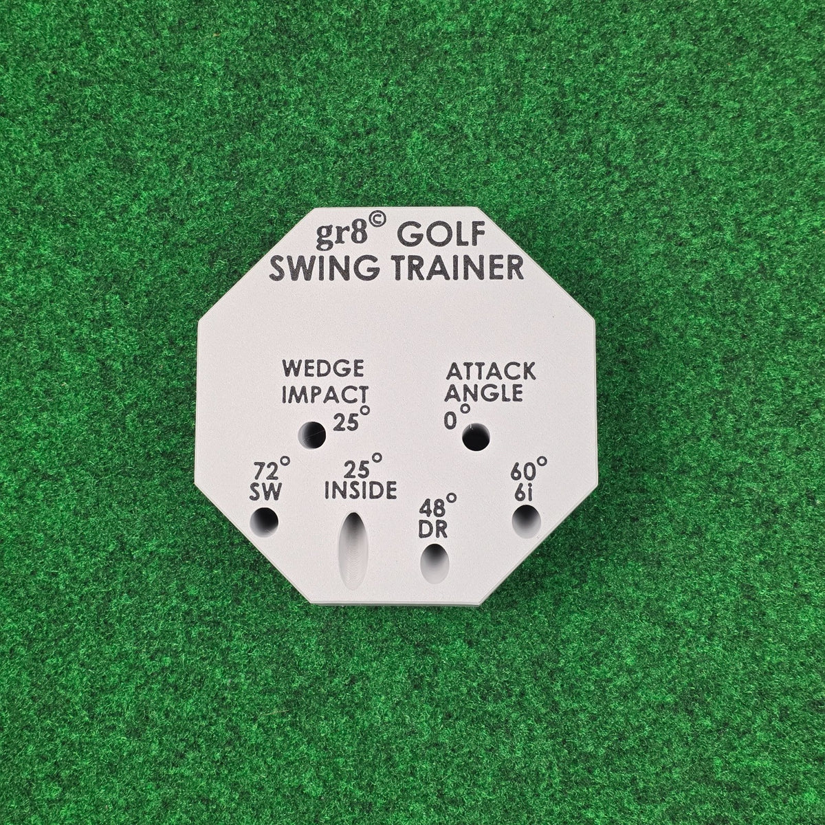 Compact Golf Swing Trainer with Alignment Stick - Weighted & Adjustable for Left/Right Hand