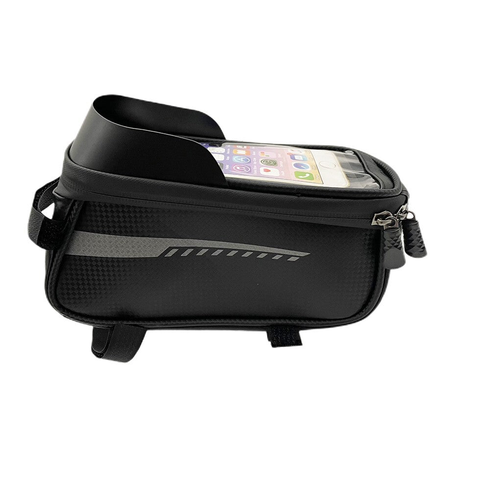 Waterproof Bicycle Phone Bag with Large Capacity and Double Zippers