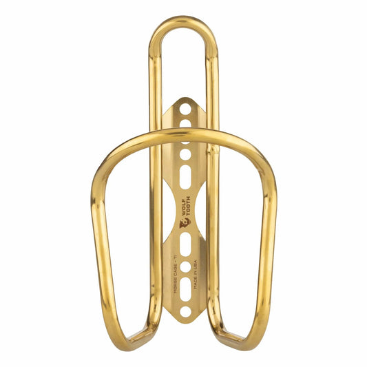 Titanium Bottle Cage with Repositionable Mounting - Gold Finish