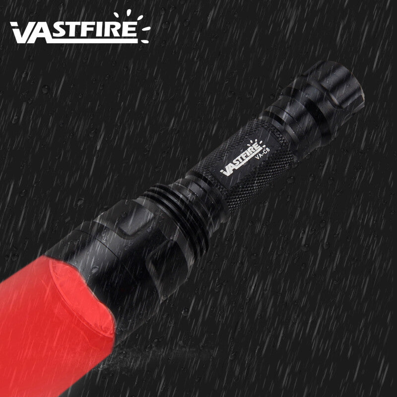 1500 Yards Red LED Hunting Flashlight Torch Coyote Hog Predator Light