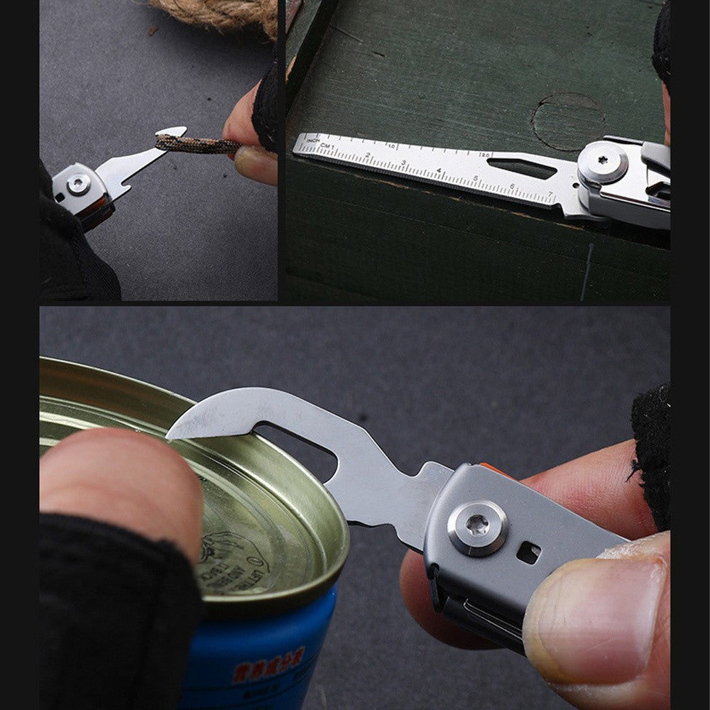 11-in-1 Multi-Function Stainless Steel Camping Multi-Tool Pocket Knife
