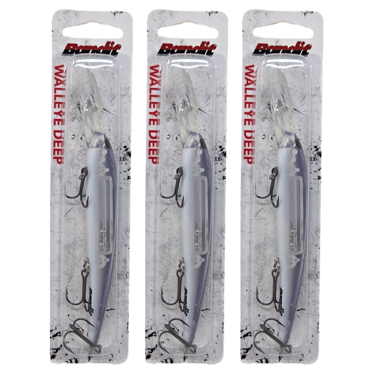 (3 Pack) Deep-Diving Crankbaits for Walleye & Predator Fish - 4.75in 5/8oz