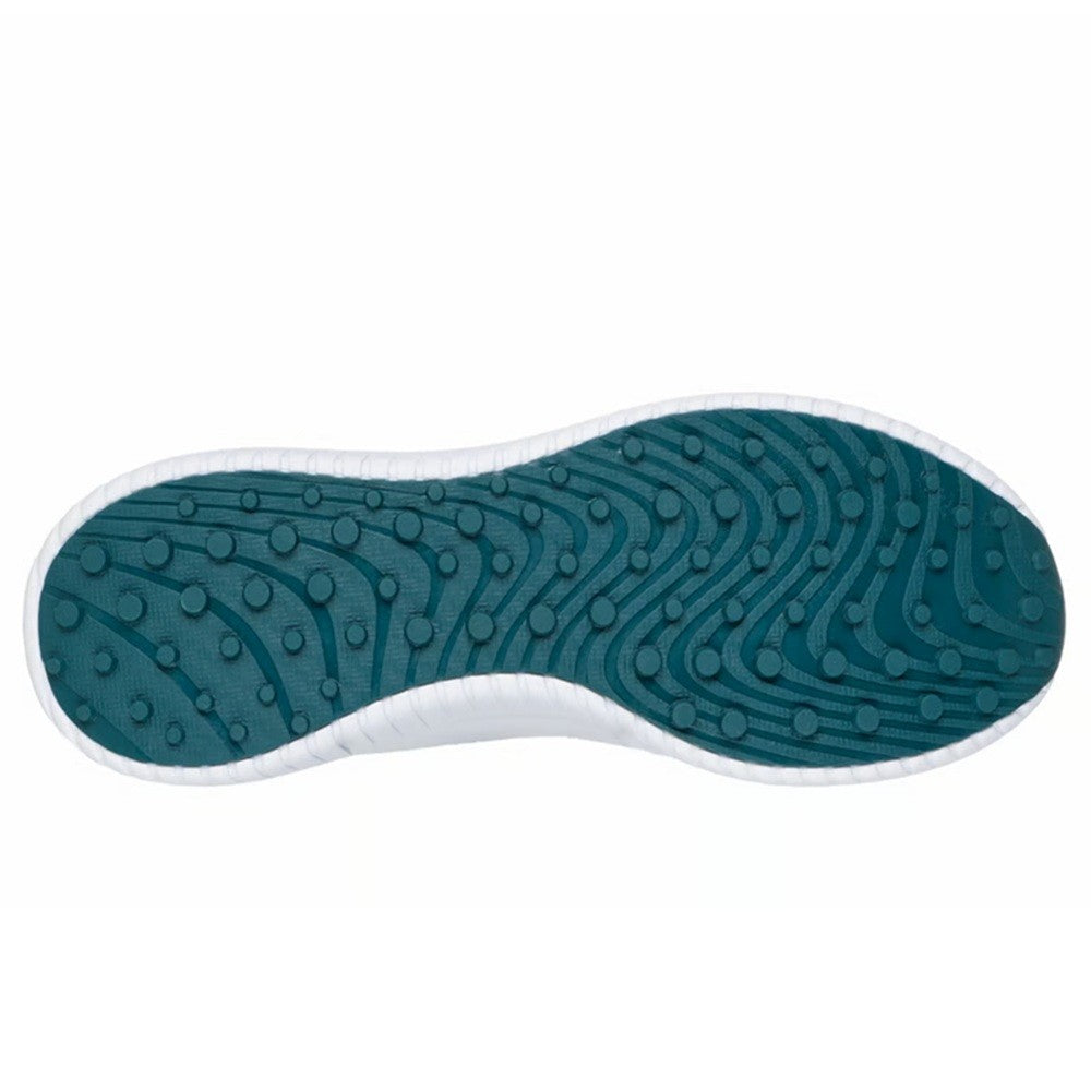 Men's Golf Shoes Spikeless Water-Resistant Breathable Slip-Ons - White Green