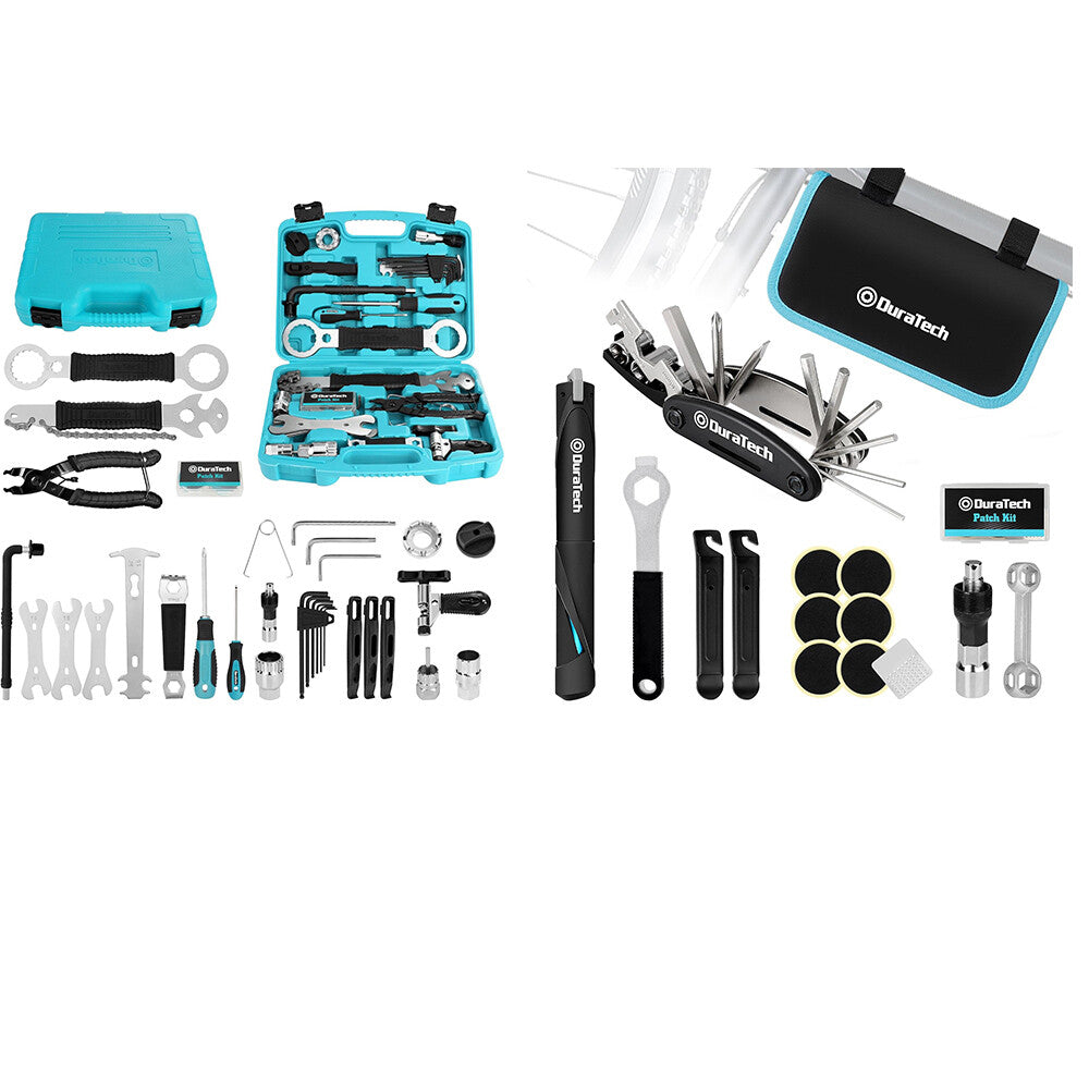Complete Bike Repair Tool Kit with Storage Box - 41 Pieces Bicycle Maintenance Set