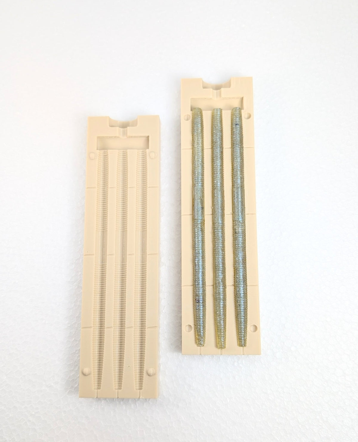 5-Inch Soft Plastic Worms for Fishing Baits - Senko Style, Injection Mold Set